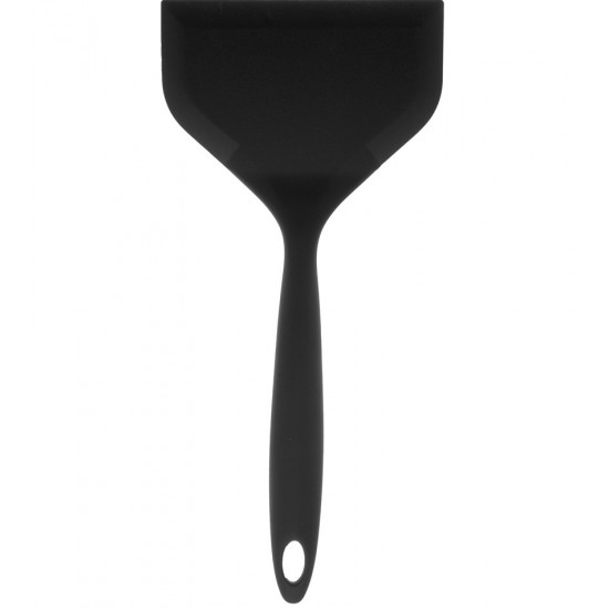 Espátula Larga 12cm Por 25,5cm Em Silicone Preta Lyor